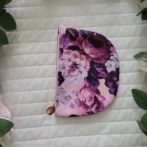 IPSY Pink and Purple Floral Empty Cosmetic Bag